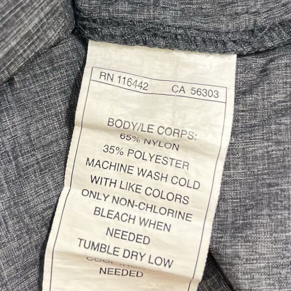 ZINE Windbreaker Light Pullover Jacket Men's M 1/2 Zip Hooded Gray - Picture 8 of 8